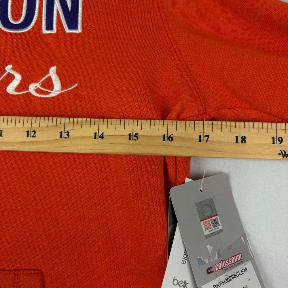 Clemson Tigers S Colosseum Orange Hoodie Embroidered Pullover Gameday NCAA NWT - Picture 7 of 11